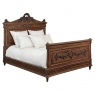 19th Century French Louis XVI Walnut Bed (full size but convertible)