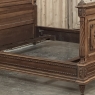 19th Century French Louis XVI Walnut Bed (full size but convertible)