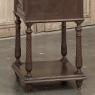 19th Century French Louis XVI Walnut Marble Top Nightstand