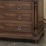 19th Century French Louis XVI Walnut Marble Top Commode