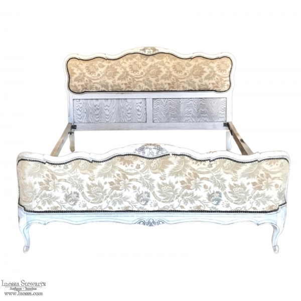 Antique Louis XV French Painted Bed