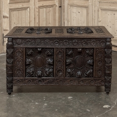 19th Century French Renaissance Trunk dated 1877