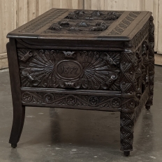 19th Century French Renaissance Trunk dated 1877