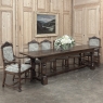 19th Century Rustic Country French Trestle Banquet Table
