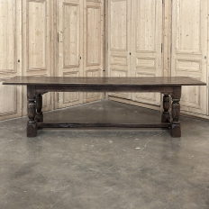 19th Century Rustic Country French Trestle Banquet Table