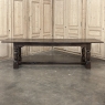 19th Century Rustic Country French Trestle Banquet Table