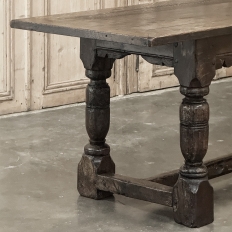 19th Century Rustic Country French Trestle Banquet Table