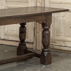 19th Century Rustic Country French Trestle Banquet Table