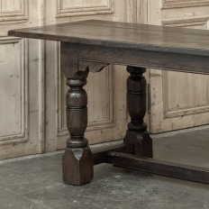 19th Century Rustic Country French Trestle Banquet Table