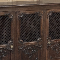 Antique Liegoise Louis XIV Credenza with Lattice Doors
