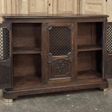 Antique Liegoise Louis XIV Credenza with Lattice Doors