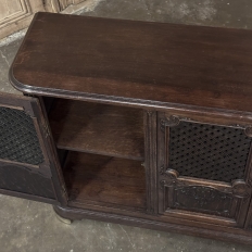 Antique Liegoise Louis XIV Credenza with Lattice Doors