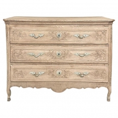 18th Century Country French Louis XV Commode in Stripped Oak