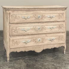 18th Century Country French Louis XV Commode in Stripped Oak