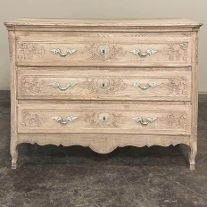 18th Century Country French Louis XV Commode in Stripped Oak