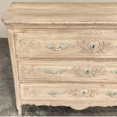 18th Century Country French Louis XV Commode in Stripped Oak