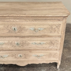18th Century Country French Louis XV Commode in Stripped Oak