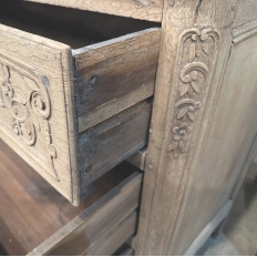 18th Century Country French Louis XV Commode in Stripped Oak