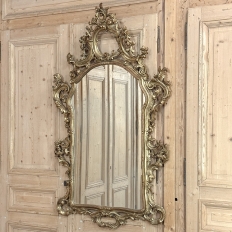 Italian Baroque Giltwood Wall Mirror