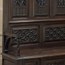 19th Century French Gothic Hall Bench with Trunk
