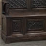 19th Century French Gothic Hall Bench with Trunk