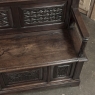 19th Century French Gothic Hall Bench with Trunk