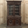 19th Century French Renaissance Hunt Bookcase ~ Bibliotheque