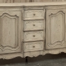 Grand Antique Country French Louis XV Buffet in Stripped Oak