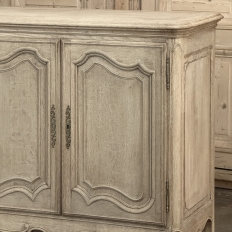 Grand Antique Country French Louis XV Buffet in Stripped Oak