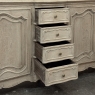 Grand Antique Country French Louis XV Buffet in Stripped Oak