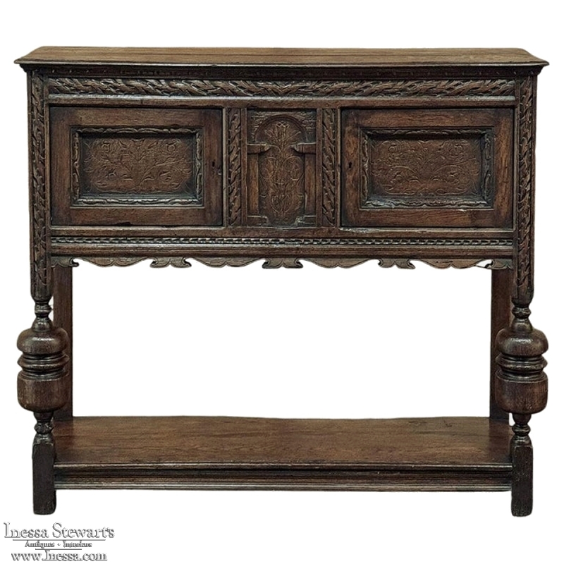 19th Century Rustic Dutch Neoclassical Raised Cabinet