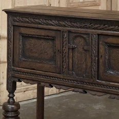 19th Century Rustic Dutch Neoclassical Raised Cabinet