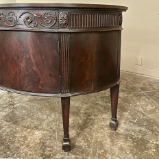 19th Century English Neoclassical Demilune Buffet ca. 1890