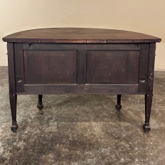 19th Century English Neoclassical Demilune Buffet ca. 1890