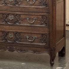 Antique Country French Louis XV Oak Commode ~ Chest of Drawers