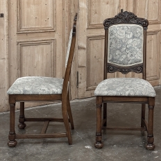Set of 8 Antique French Louis XIV Dining Chairs includes 2 Armchairs