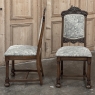 Set of 8 Antique French Louis XIV Dining Chairs includes 2 Armchairs