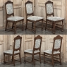 Set of 8 Antique French Louis XIV Dining Chairs includes 2 Armchairs