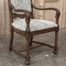 Set of 8 Antique French Louis XIV Dining Chairs includes 2 Armchairs
