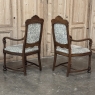 Set of 8 Antique French Louis XIV Dining Chairs includes 2 Armchairs