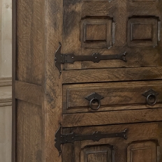 Antique Spanish Gentleman's Cabinet with Wrought Iron