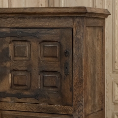 Antique Spanish Gentleman's Cabinet with Wrought Iron