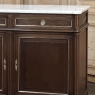 19th Century French Louis XVI Mahogany Buffet with Cararra Marble