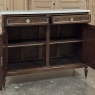 19th Century French Louis XVI Mahogany Buffet with Cararra Marble