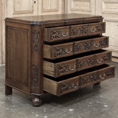 Antique Louis XIV Style Baroque Chest of Drawers ~ Commode