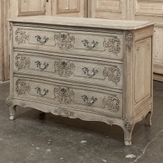 Antique Country French Louis XIV Stripped Oak Commode ~ Chest of Drawers