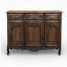 Antique Country French Walnut Buffet ~ Trois Porte Enfilade