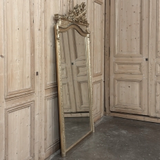 19th Century French Louis XVI Transitional Gilded Mirror