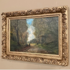 19th Century Belgian School Woodland Landscape by J. Wolff