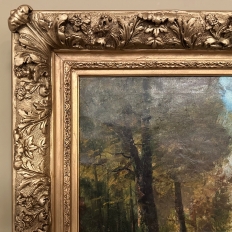 19th Century Belgian School Woodland Landscape by J. Wolff